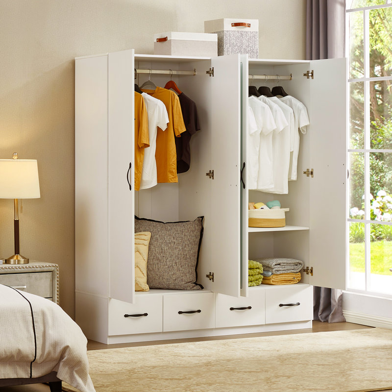 Wayfair wardrobes with drawers discount